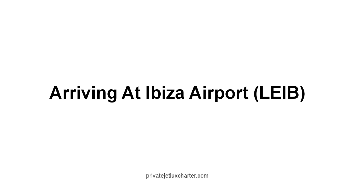 Arriving at Ibiza Airport LEIB